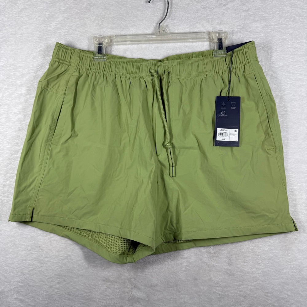VRST Mens 5" Everyday Short Green Seedling XL Four-Way Stretch UV Protection NEW